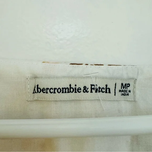 Abercrombie & Fitch Cream Floral Midi Dress - Picture 2 of 2